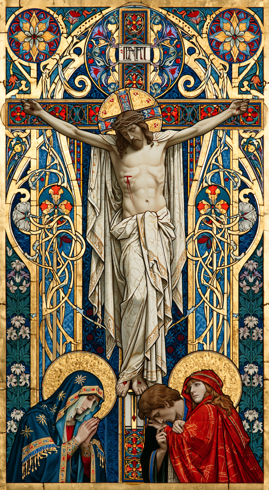La Crucifixion — Art nouveau sacré · Portrait n° 5