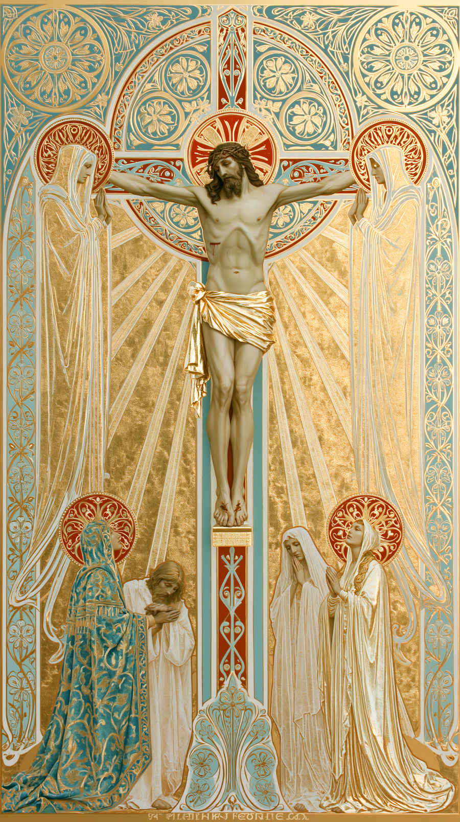 La Crucifixion — Art nouveau sacré · Portrait n° 12