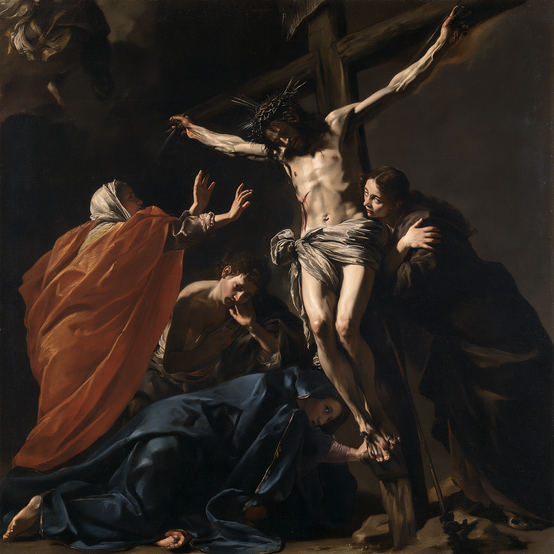 La Crucifixion — Baroque théâtral · Carré n° 1 — aperçu de la finition sélectionnée