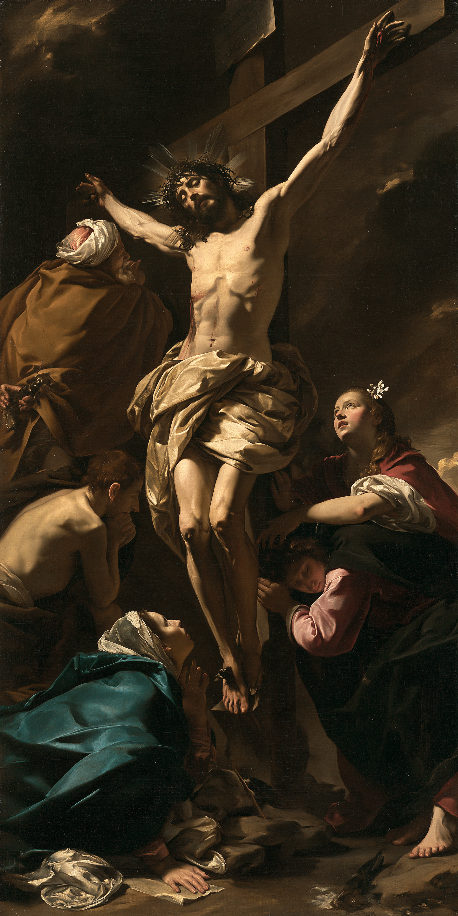 La Crucifixion — Baroque théâtral · Portrait n° 2 — aperçu de la finition sélectionnée
