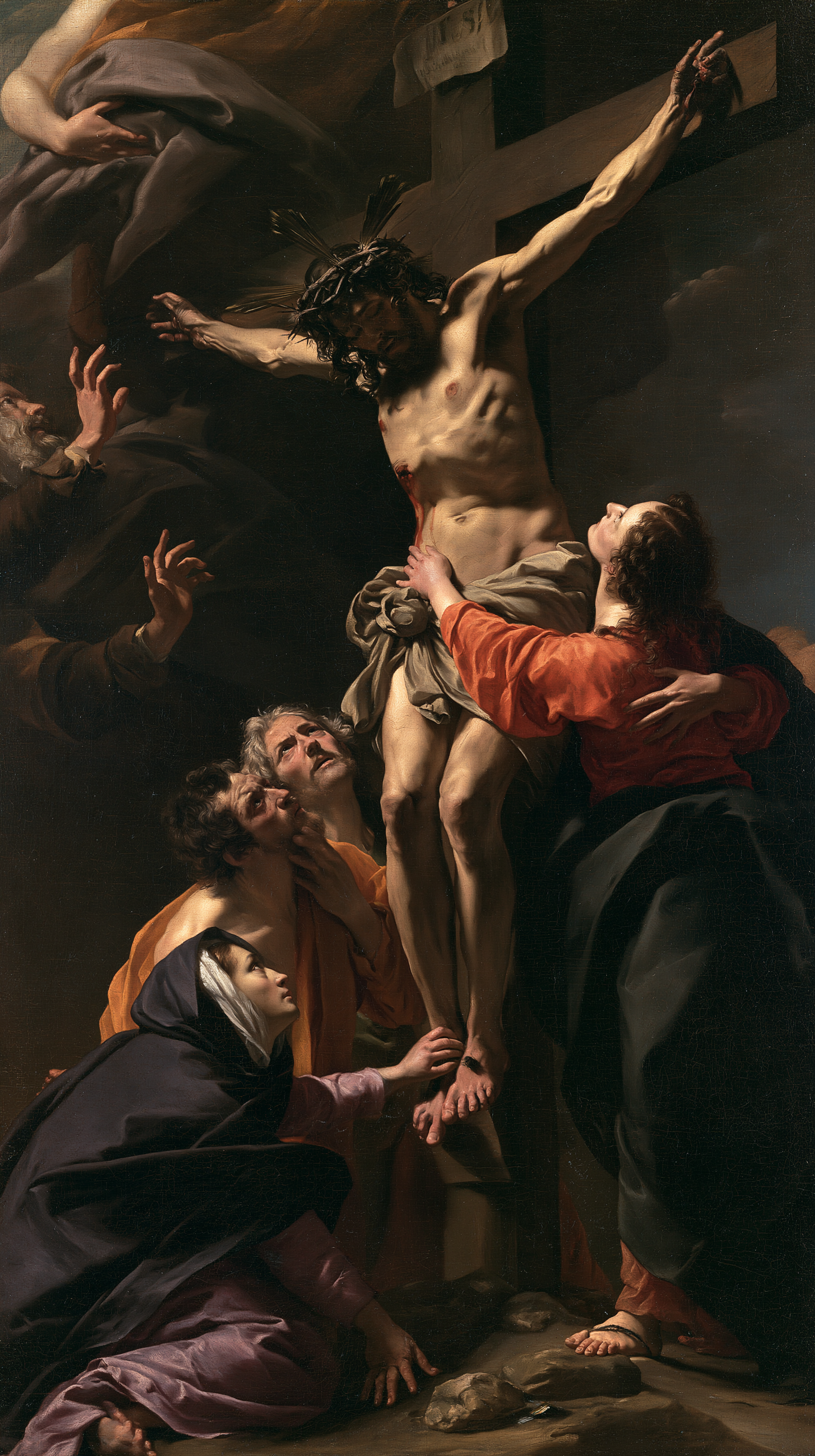 La Crucifixion — Baroque théâtral · Portrait n° 8 — aperçu de la finition sélectionnée