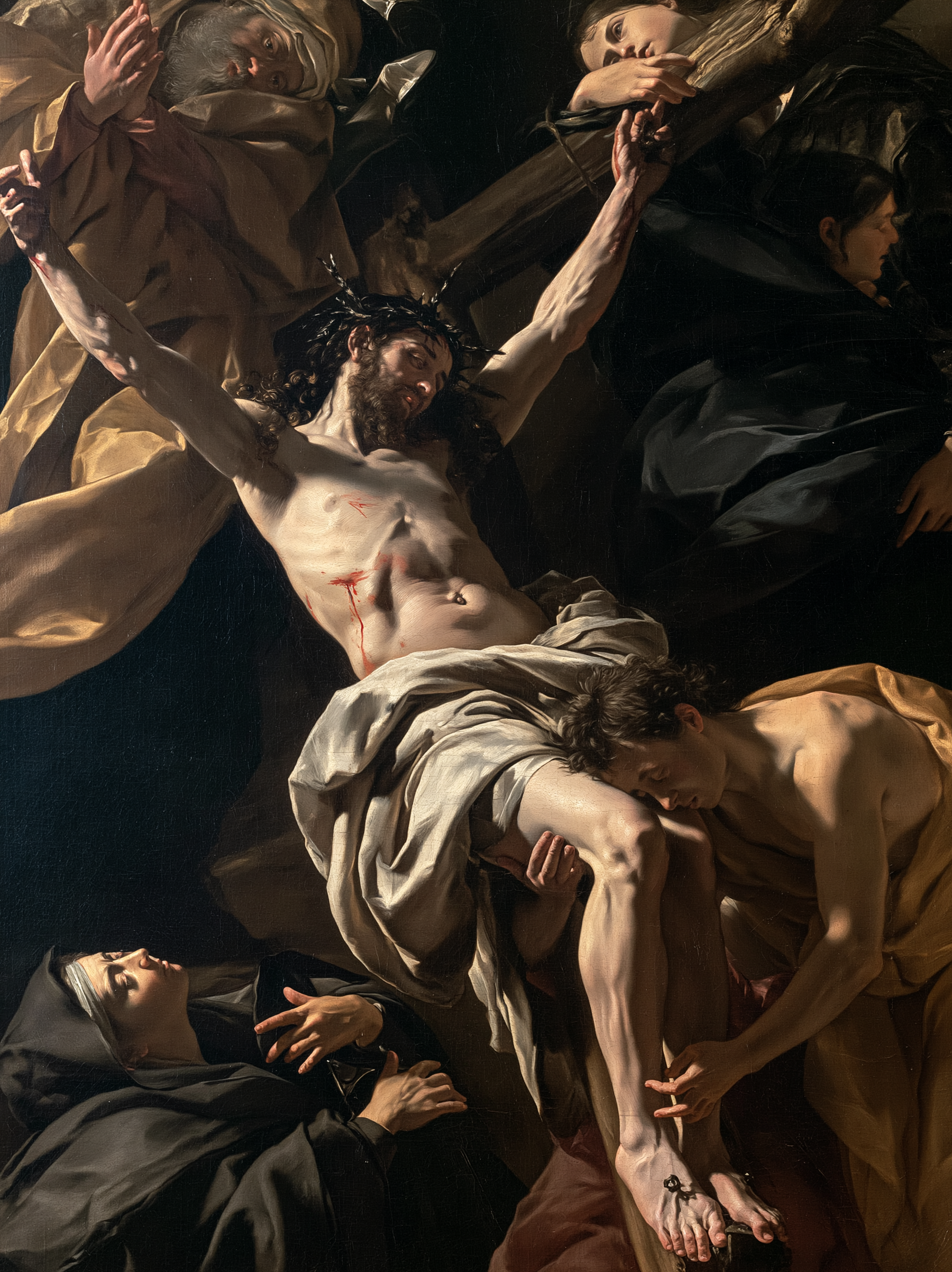 La Crucifixion — Baroque théâtral · Portrait n° 11 — aperçu de la finition sélectionnée