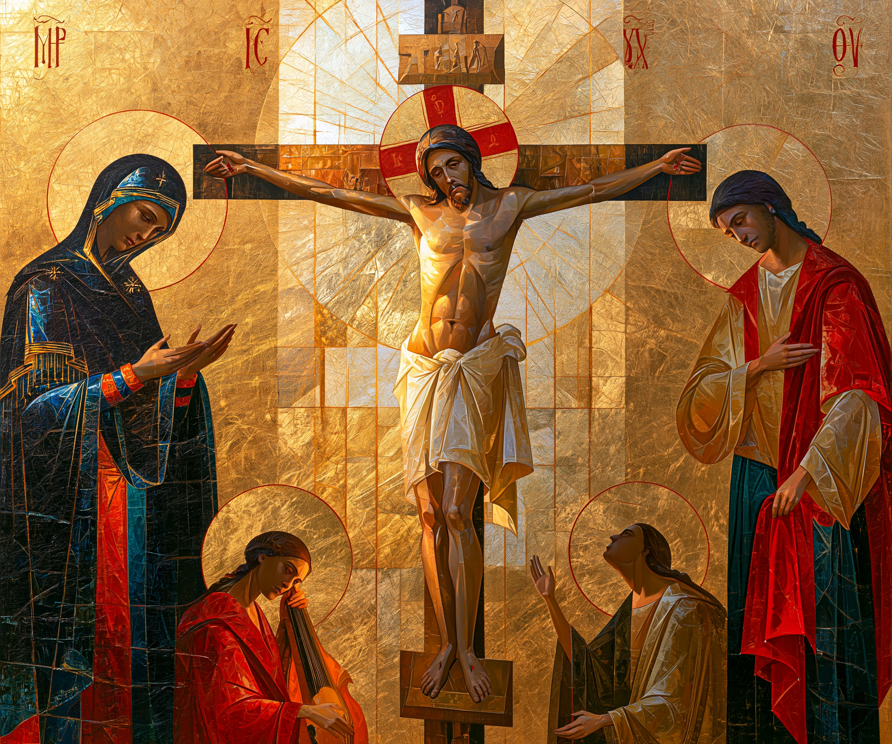 La Crucifixion — Byzantin contemporain · Paysage n° 2 — aperçu de la finition sélectionnée