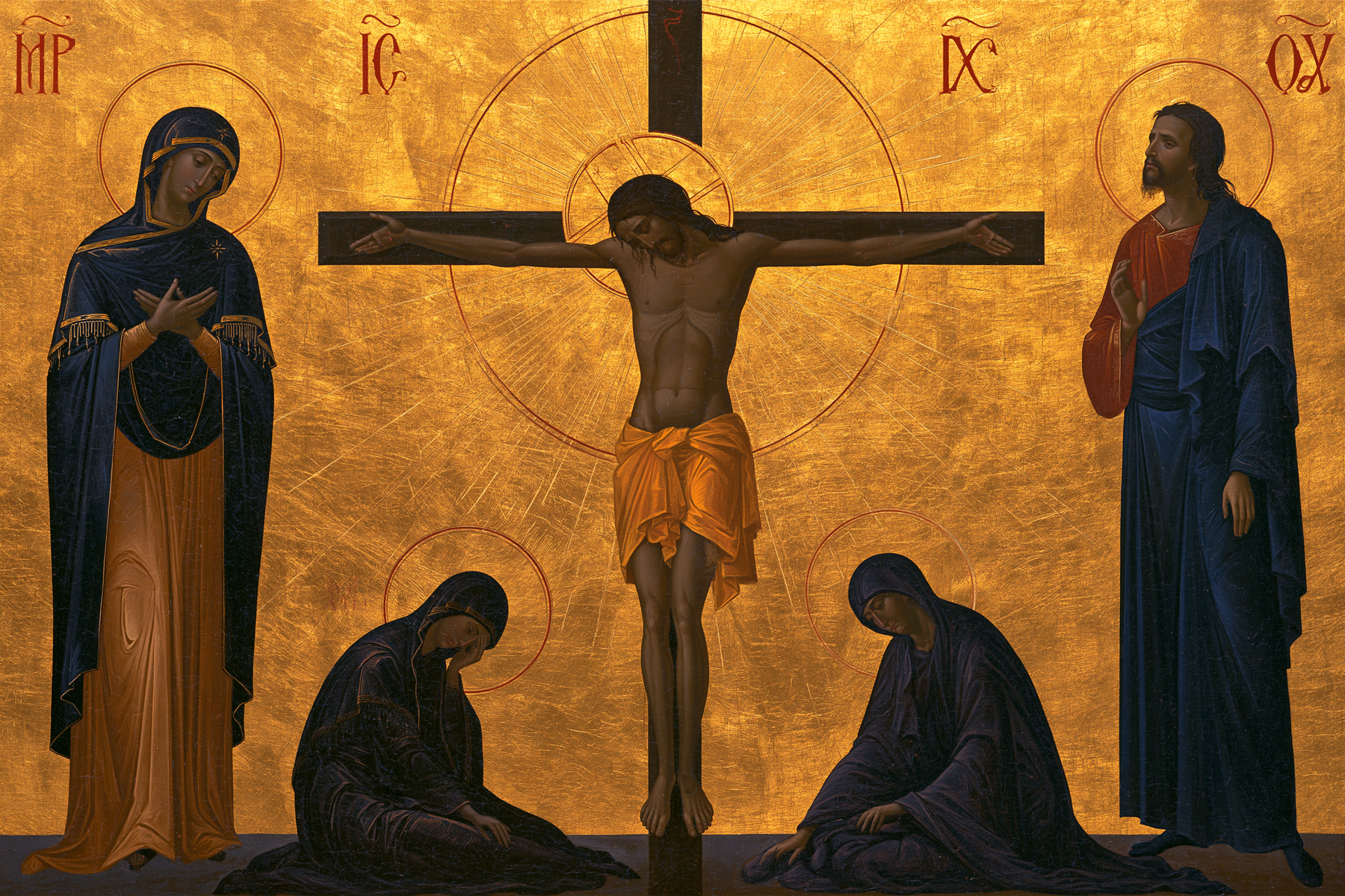 La Crucifixion — Byzantin contemporain · Paysage n° 6 — aperçu de la finition sélectionnée