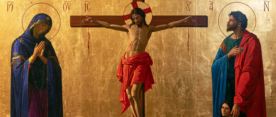 La Crucifixion — Byzantin contemporain · Paysage n° 10