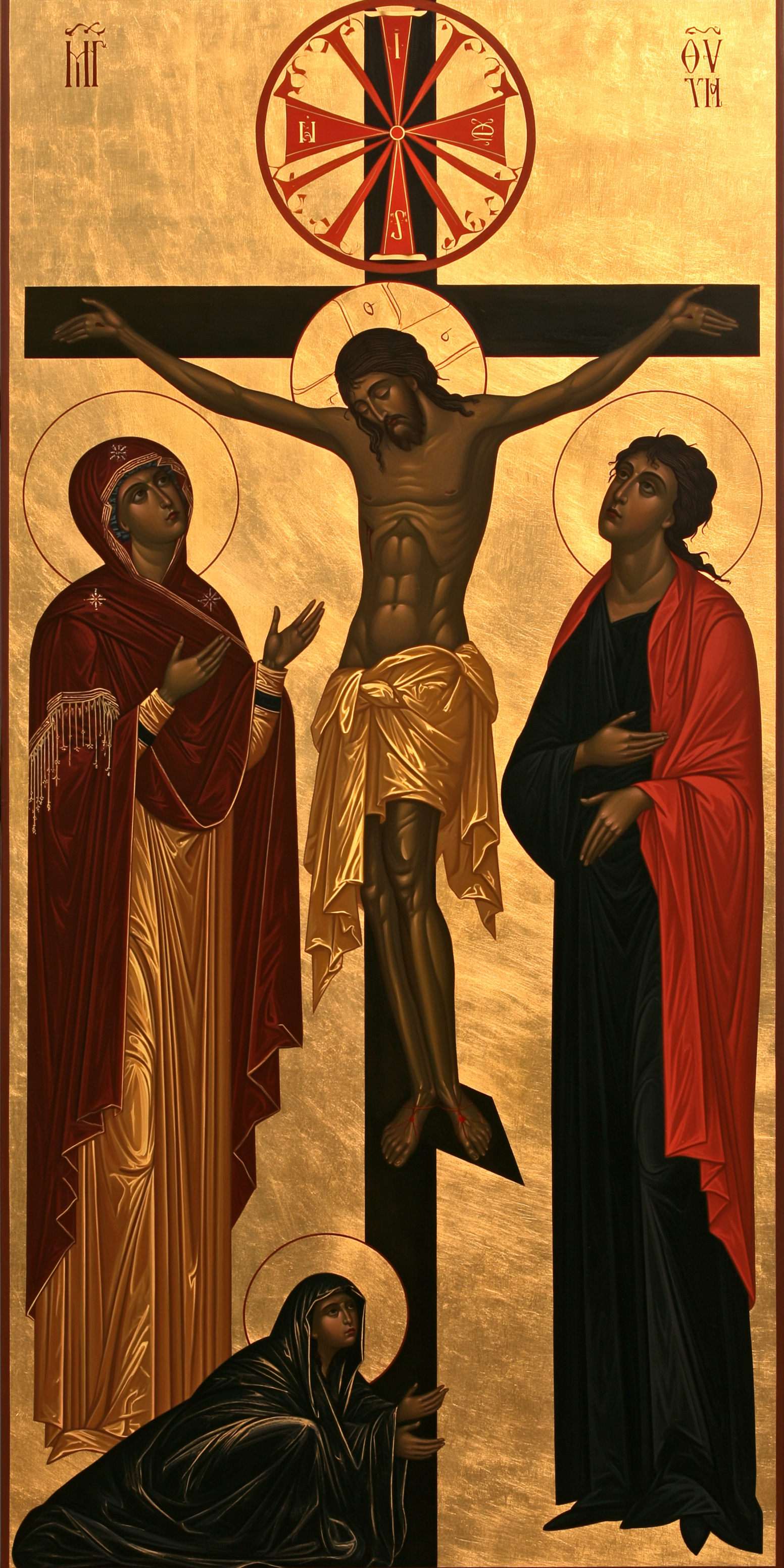 La Crucifixion — Byzantin contemporain · Portrait n° 2 — aperçu de la finition sélectionnée
