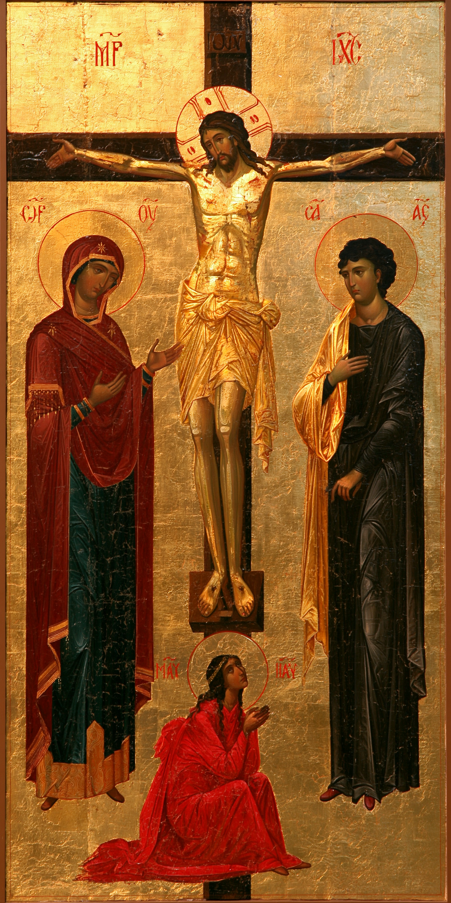 La Crucifixion — Byzantin contemporain · Portrait n° 3 — aperçu de la finition sélectionnée