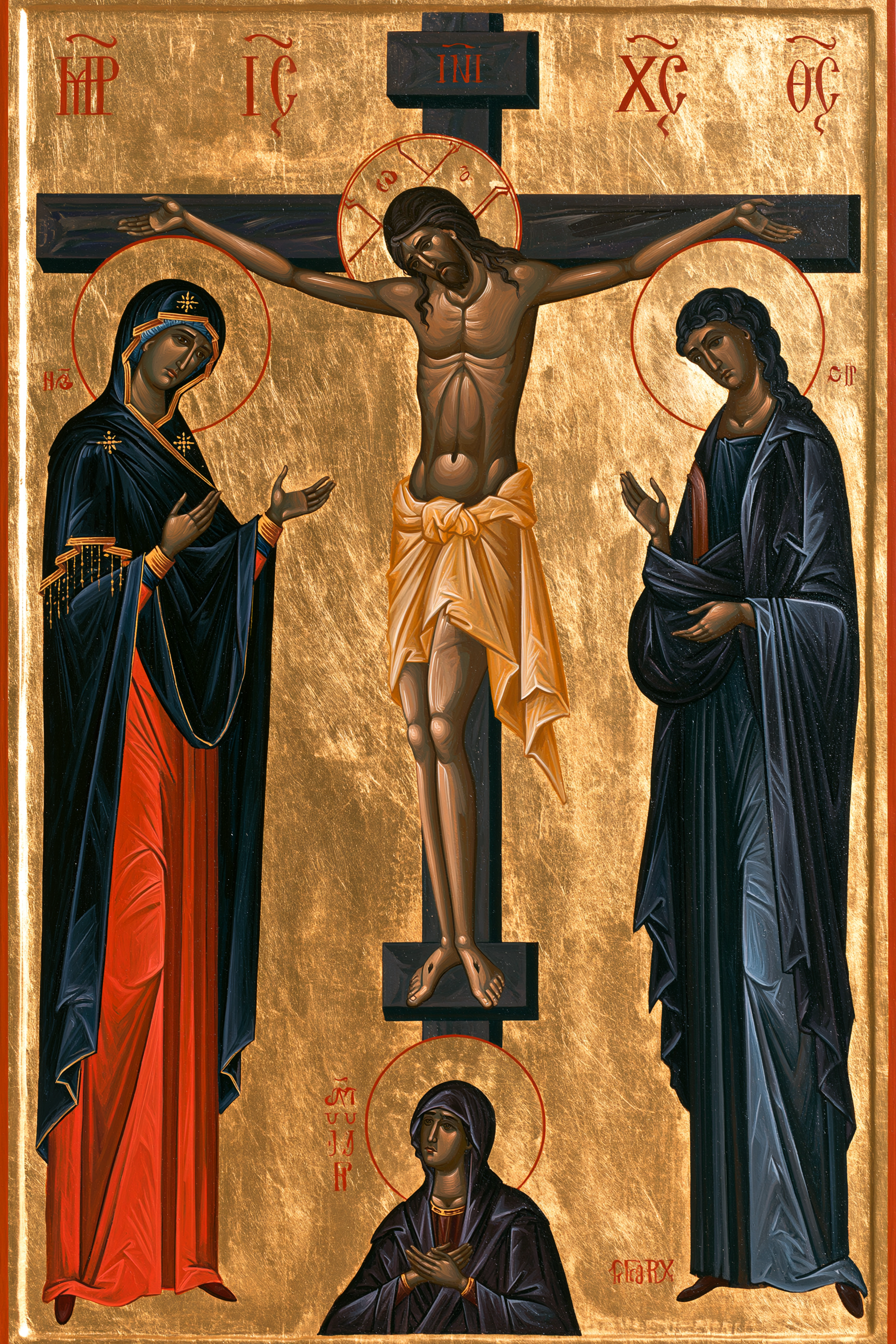 La Crucifixion — Byzantin contemporain · Portrait n° 10 — aperçu de la finition sélectionnée