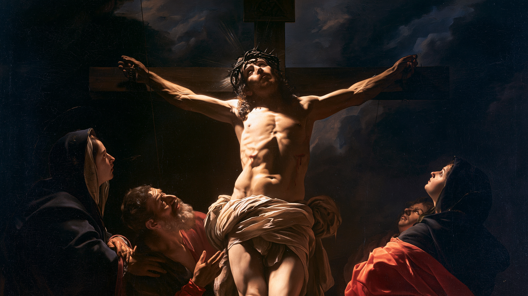 La Crucifixion — Caravage - ténébrisme · Paysage n° 1 — aperçu de la finition sélectionnée