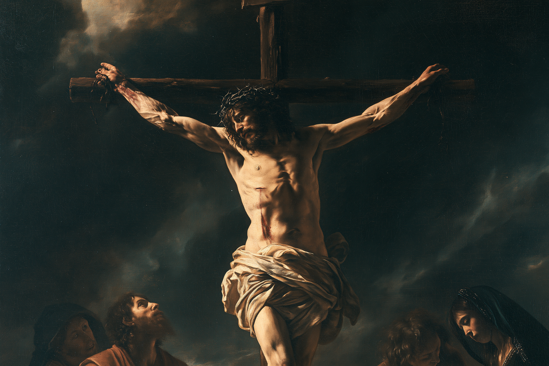 La Crucifixion — Caravage - ténébrisme · Paysage n° 7 — aperçu de la finition sélectionnée