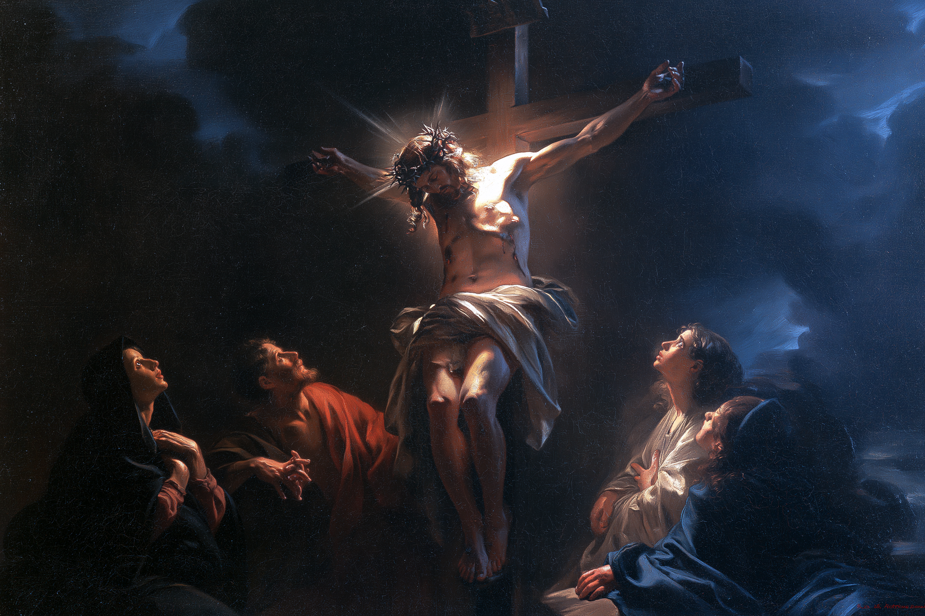 La Crucifixion — Caravage - ténébrisme · Paysage n° 8 — aperçu de la finition sélectionnée