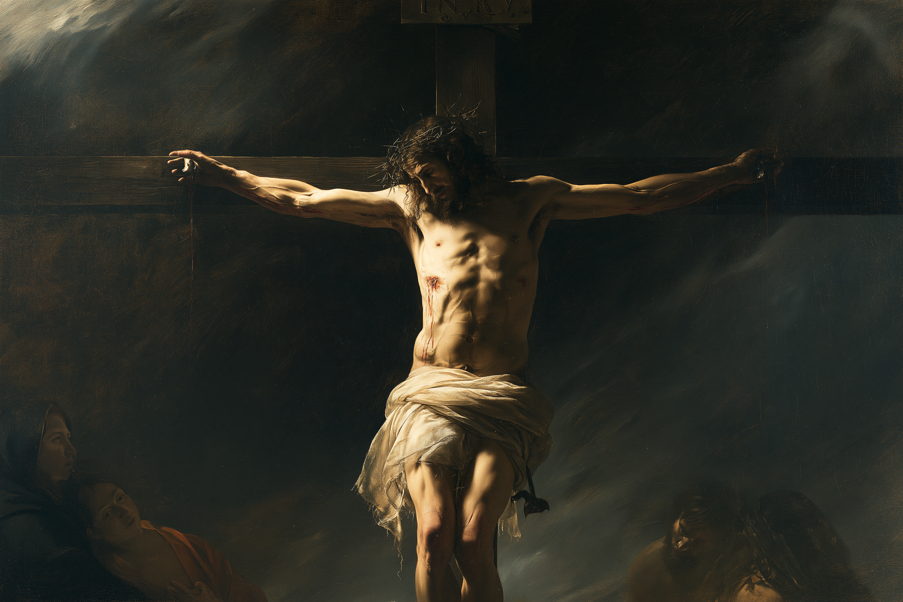 La Crucifixion — Caravage - ténébrisme · Paysage n° 9 — aperçu de la finition sélectionnée