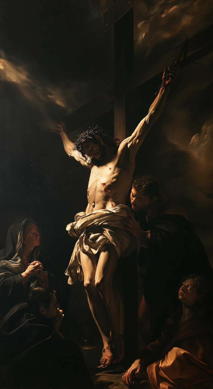 La Crucifixion — Caravage - ténébrisme · Portrait n° 5
