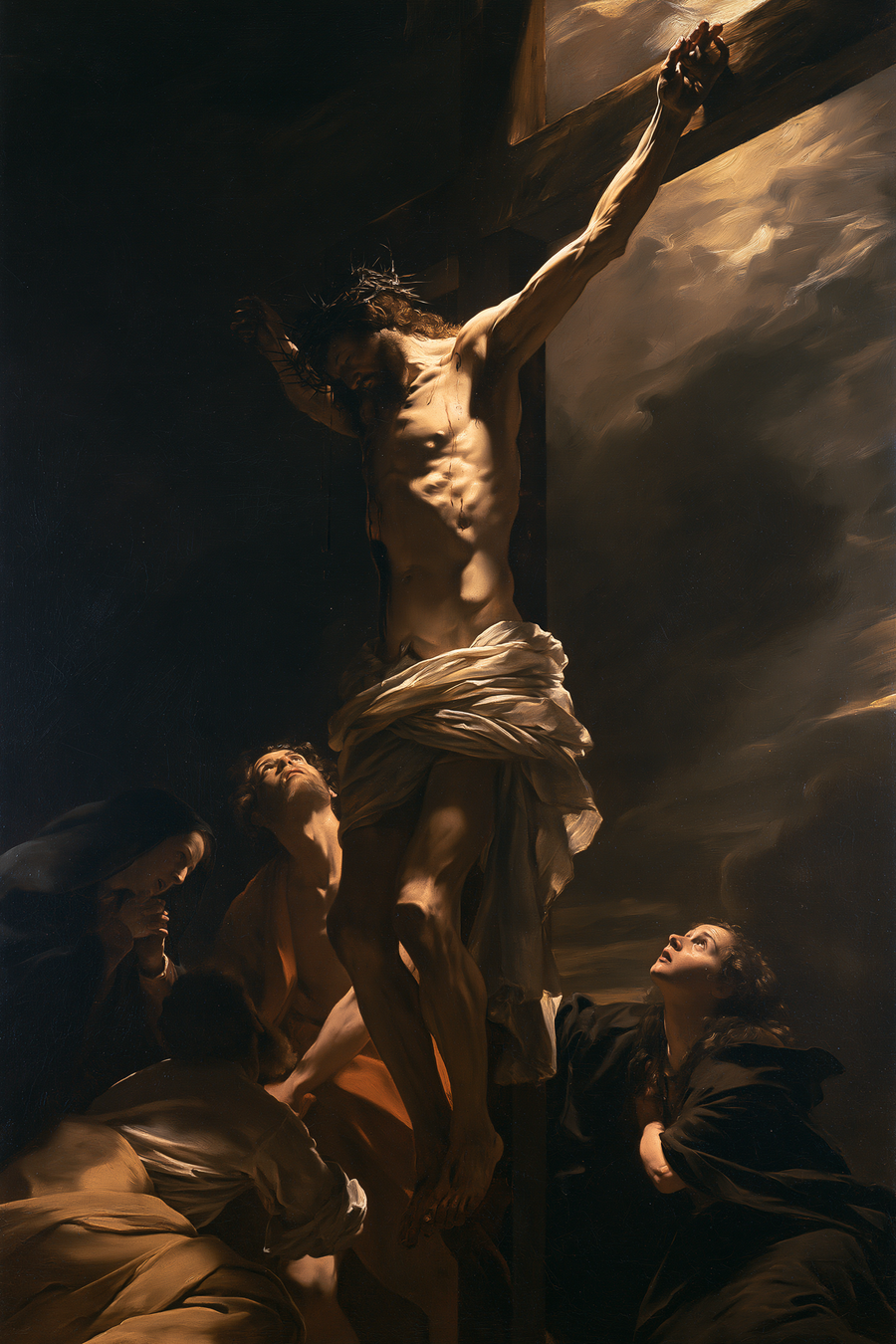 La Crucifixion — Caravage - ténébrisme · Portrait n° 10