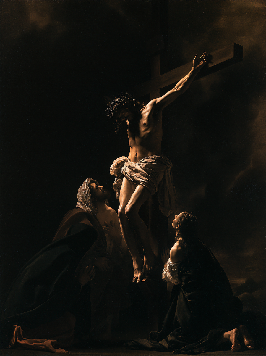 La Crucifixion — Caravage - ténébrisme · Portrait n° 12