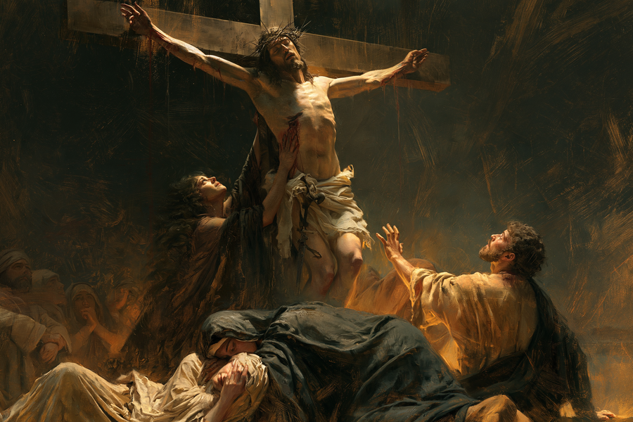 La Crucifixion — Explosion de mouvement · Paysage n° 1