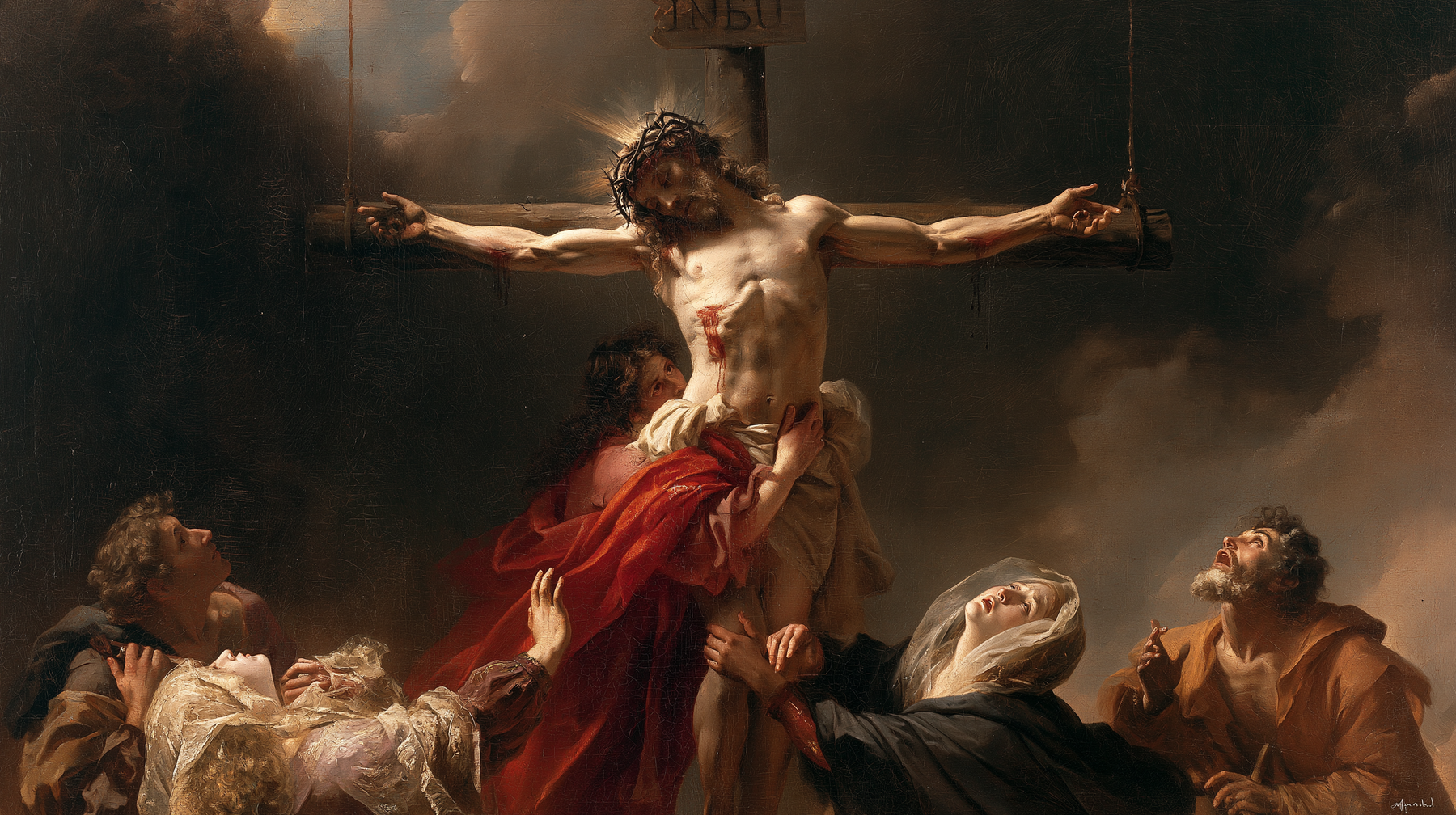 La Crucifixion — Explosion de mouvement · Paysage n° 3 — aperçu de la finition sélectionnée