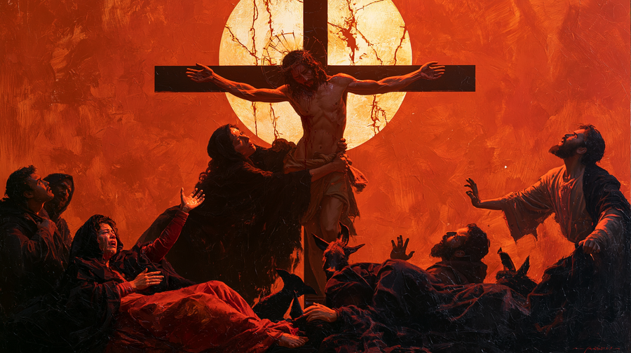 La Crucifixion — Explosion de mouvement · Paysage n° 4