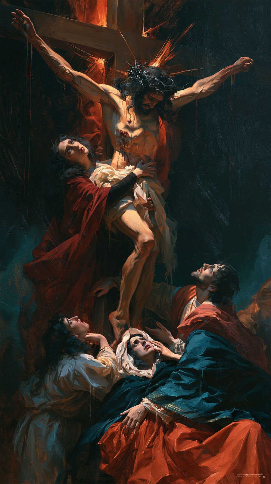 La Crucifixion — Explosion de mouvement · Portrait n° 8