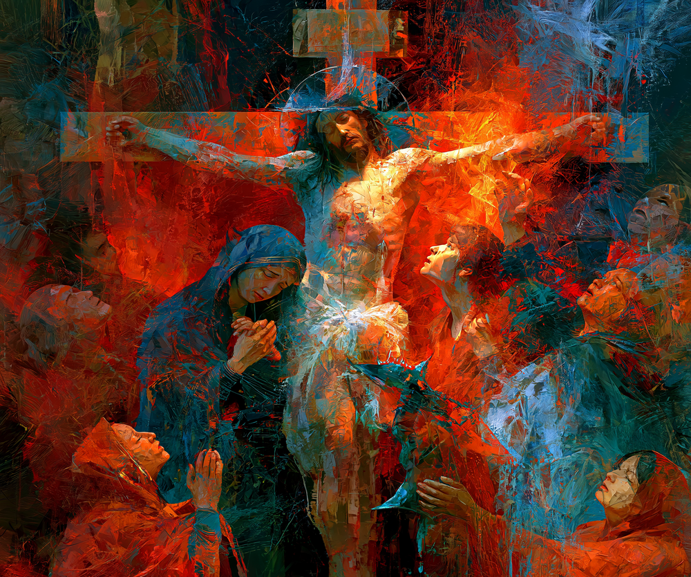The Crucifixion - Expressionist · Landscape n° 3 - Christian art