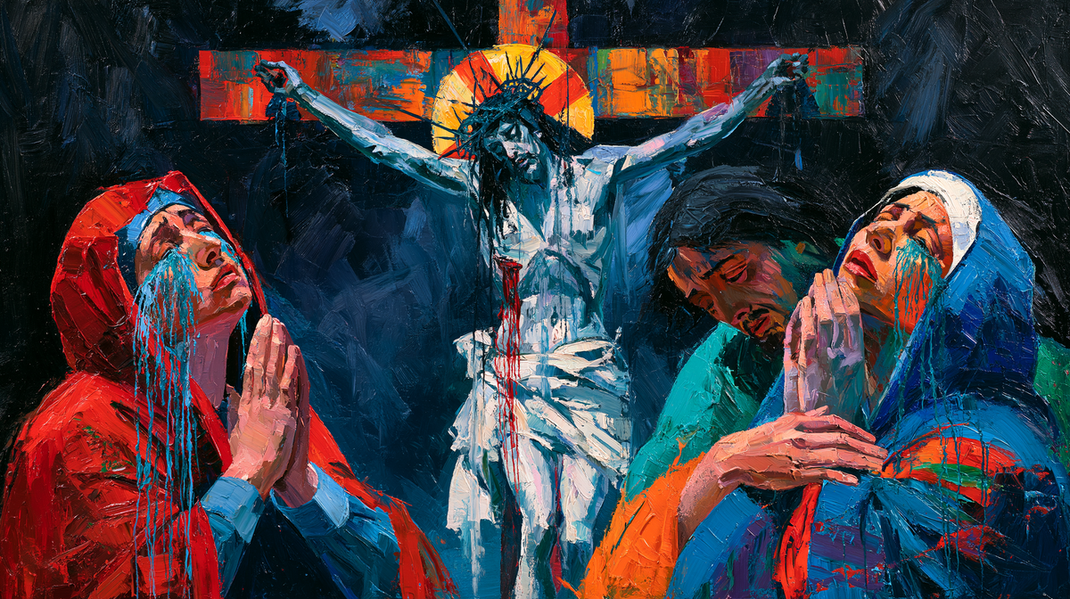 The Crucifixion - Expressionist · Landscape n° 21 - Christian art