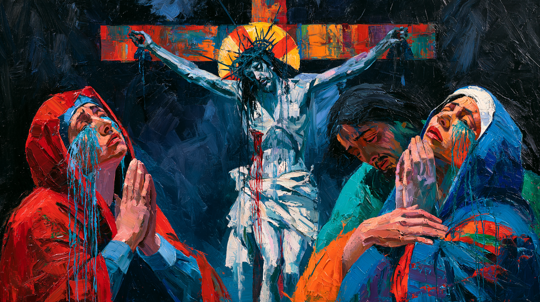 La Crucifixion — Expressionniste · Paysage n° 21 — aperçu de la finition sélectionnée