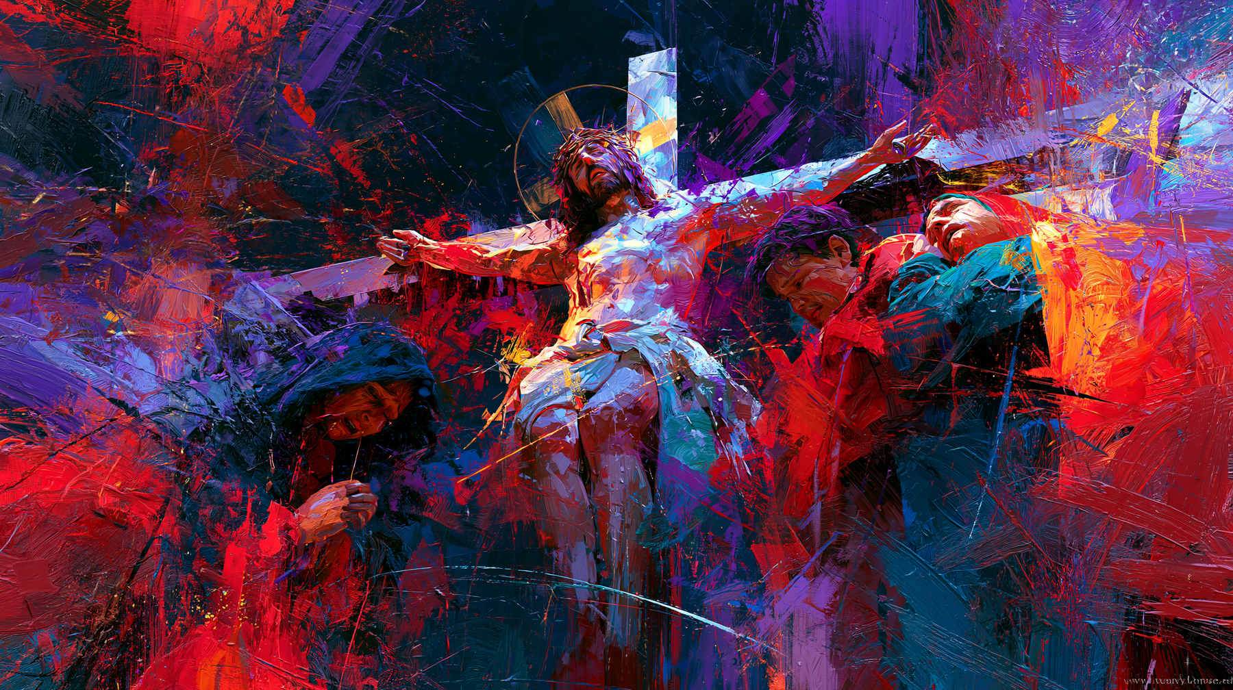 La Crucifixion — Expressionniste · Paysage n° 22 — aperçu de la finition sélectionnée
