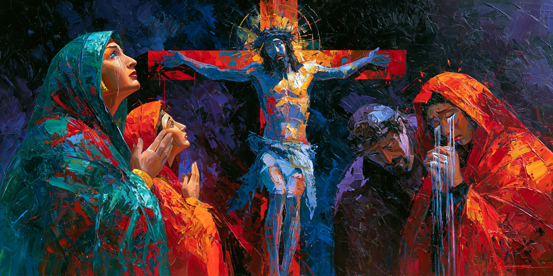 La Crucifixion — Expressionniste · Paysage n° 24 — aperçu de la finition sélectionnée