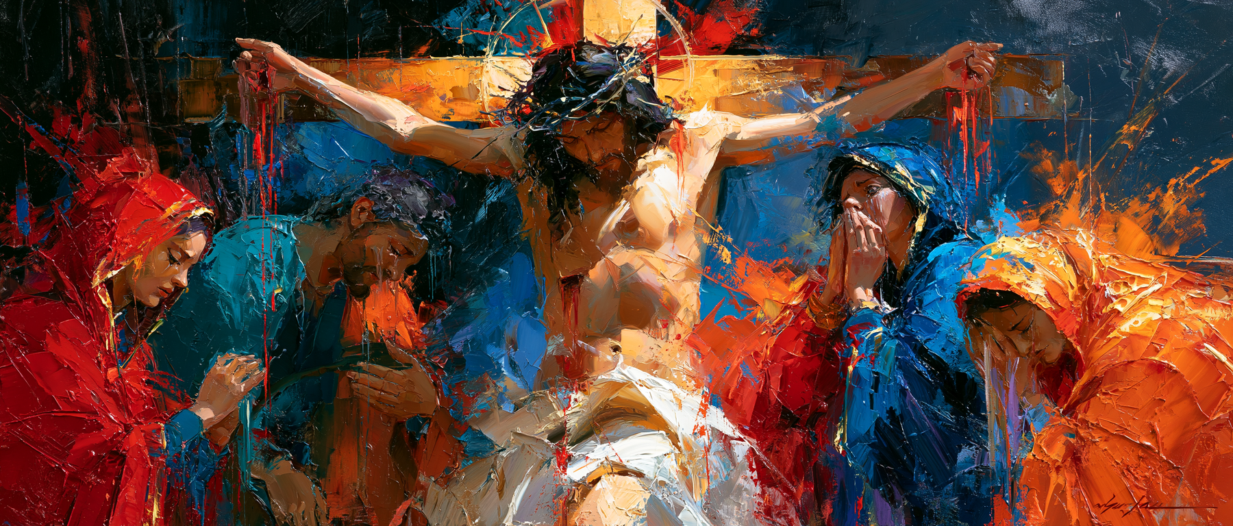 La Crucifixion — Expressionniste · Paysage n° 28 — aperçu de la finition sélectionnée