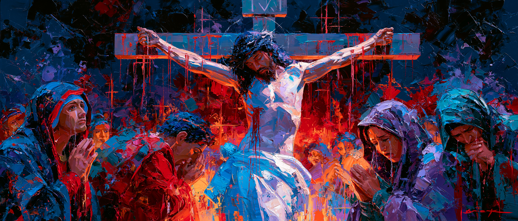 La Crucifixion — Expressionniste · Paysage n° 30 — aperçu de la finition sélectionnée