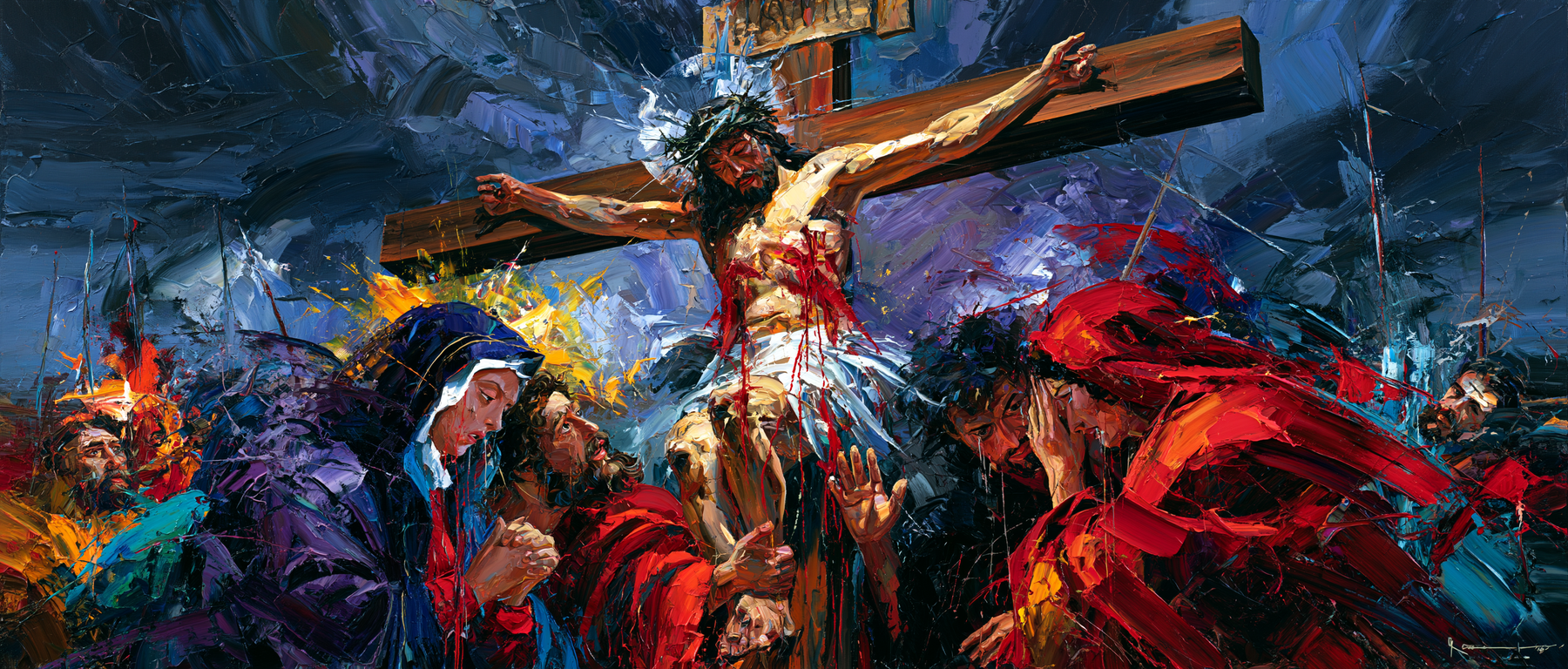 La Crucifixion — Expressionniste · Paysage n° 31 — aperçu de la finition sélectionnée