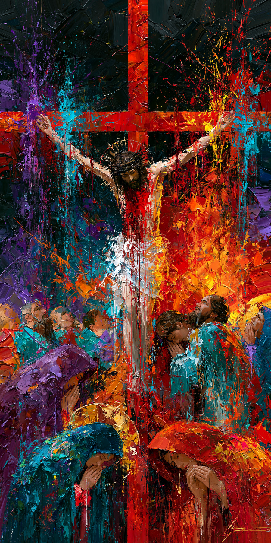 La Crucifixion — Expressionniste · Portrait n° 1