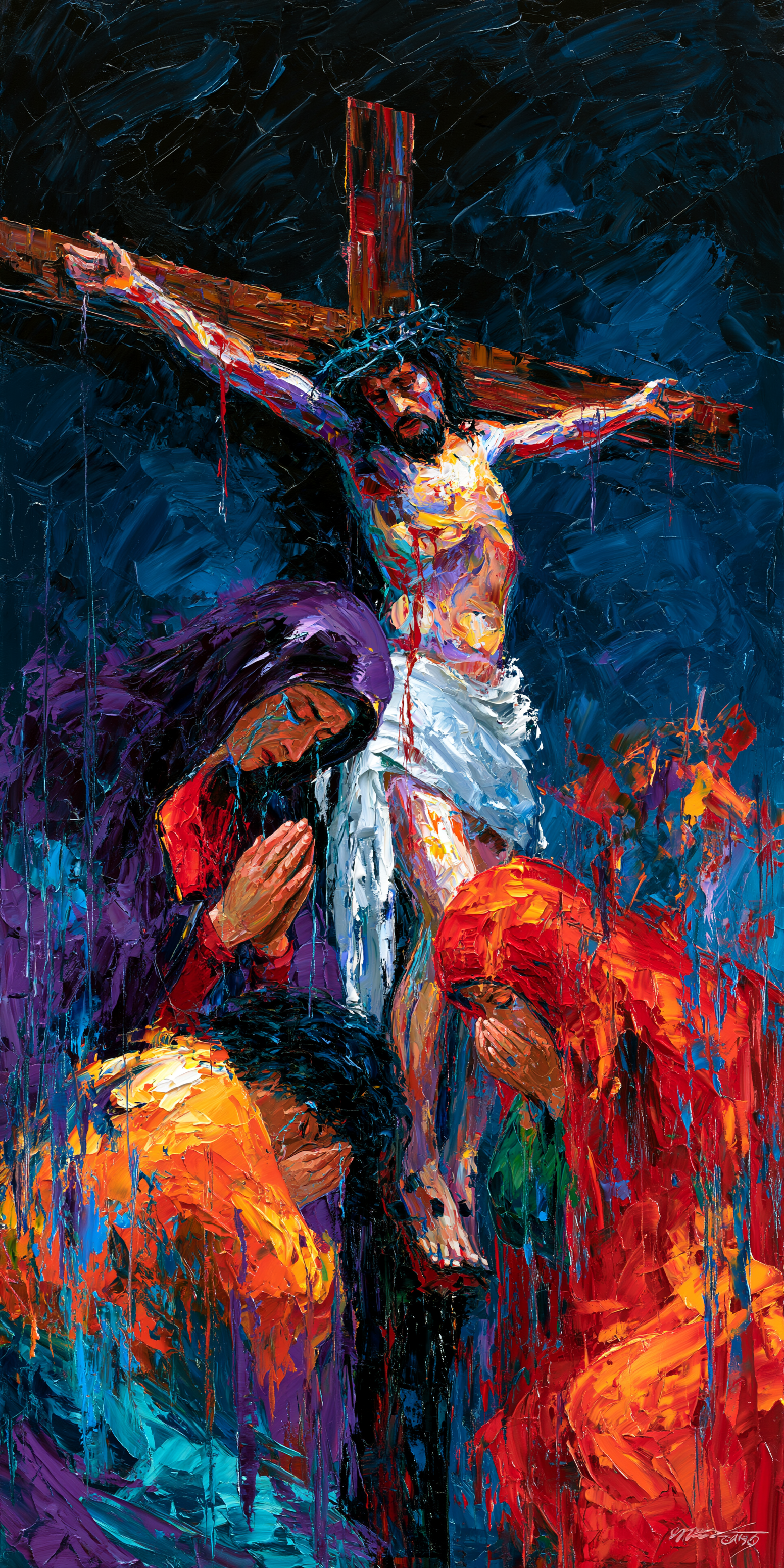 La Crucifixion — Expressionniste · Portrait n° 2 — aperçu de la finition sélectionnée