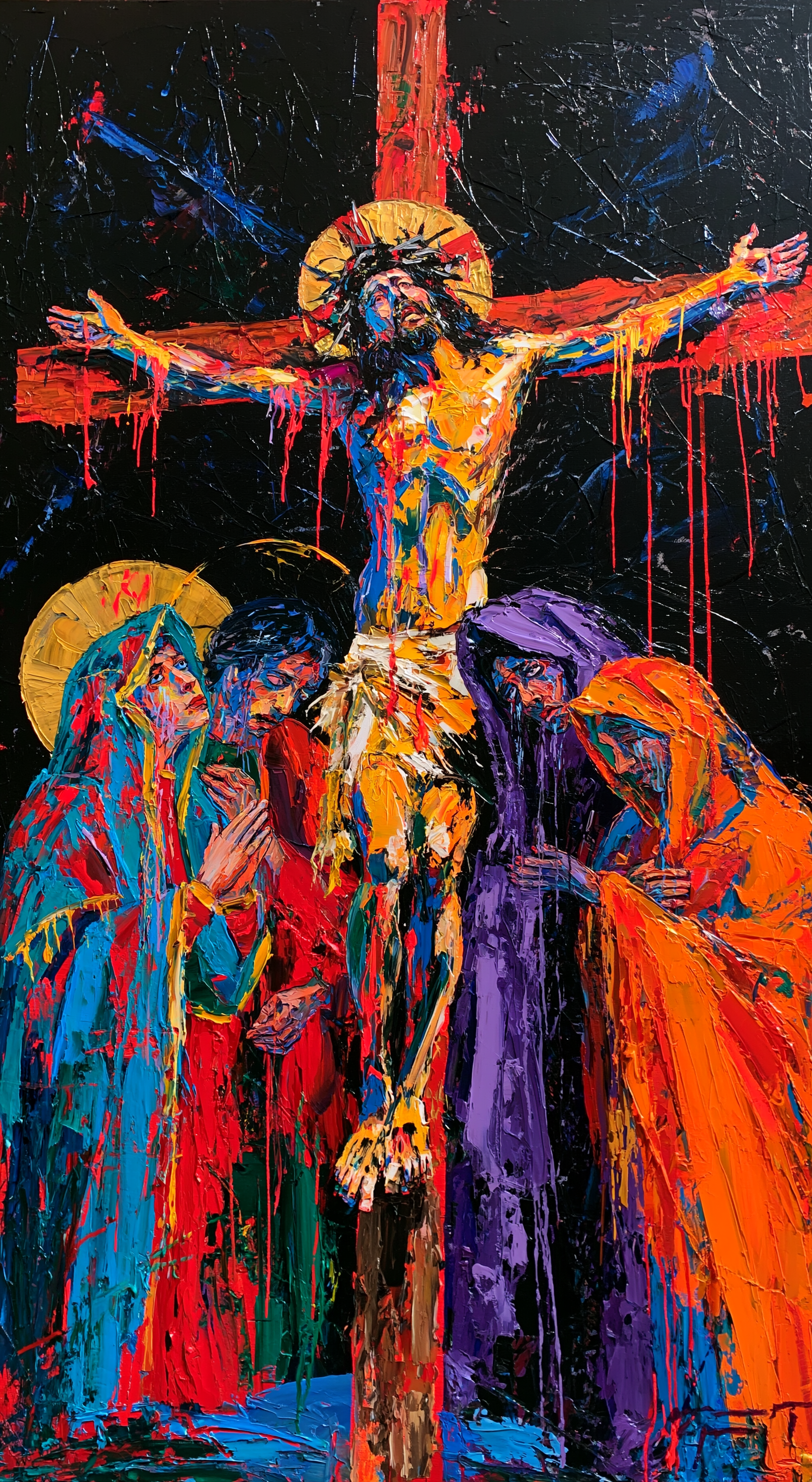 La Crucifixion — Expressionniste · Portrait n° 7 — aperçu de la finition sélectionnée
