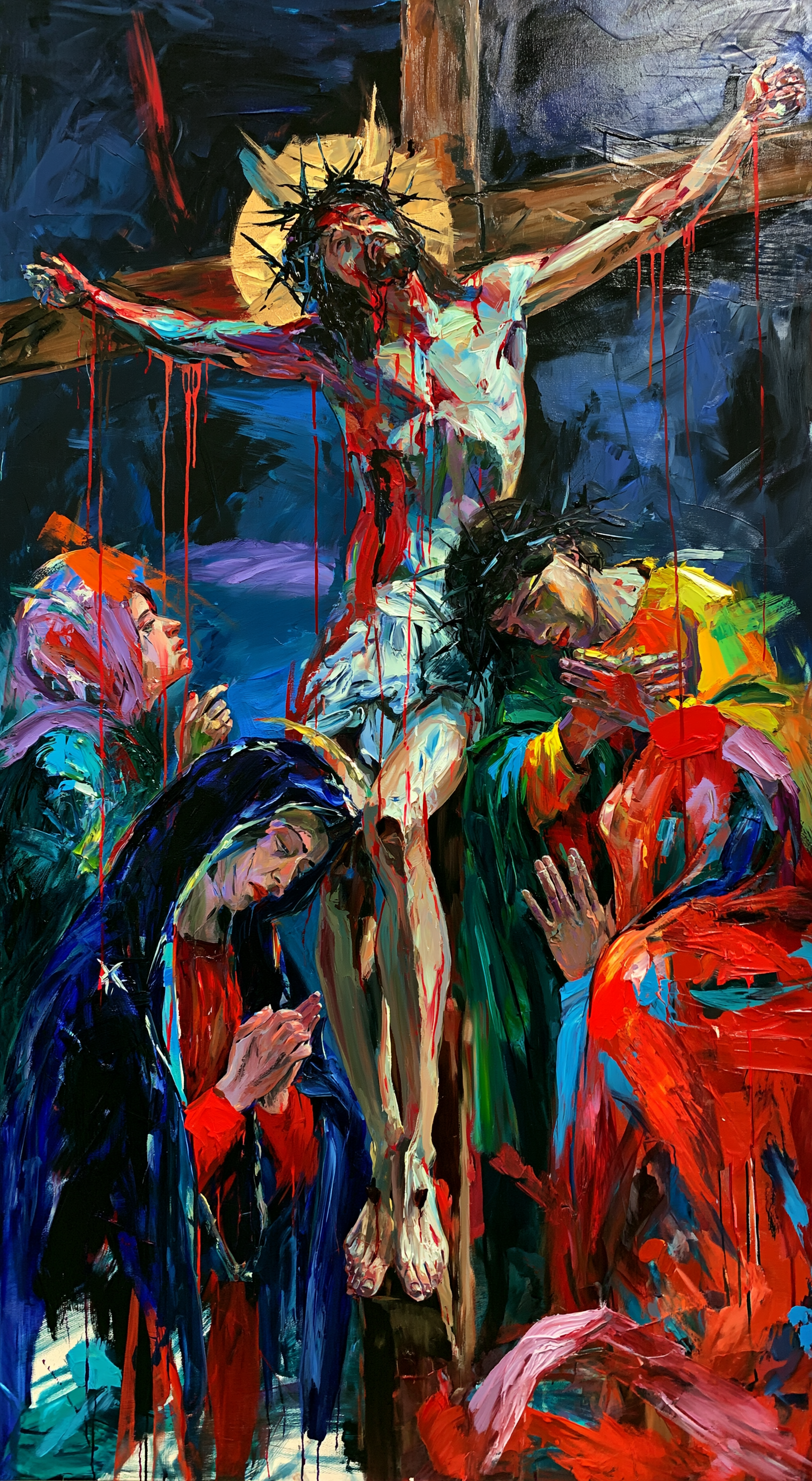 La Crucifixion — Expressionniste · Portrait n° 8 — aperçu de la finition sélectionnée