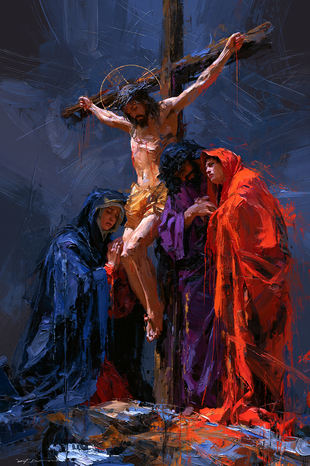 The Crucifixion - Expressionist · Portrait n° 13 - Christian art