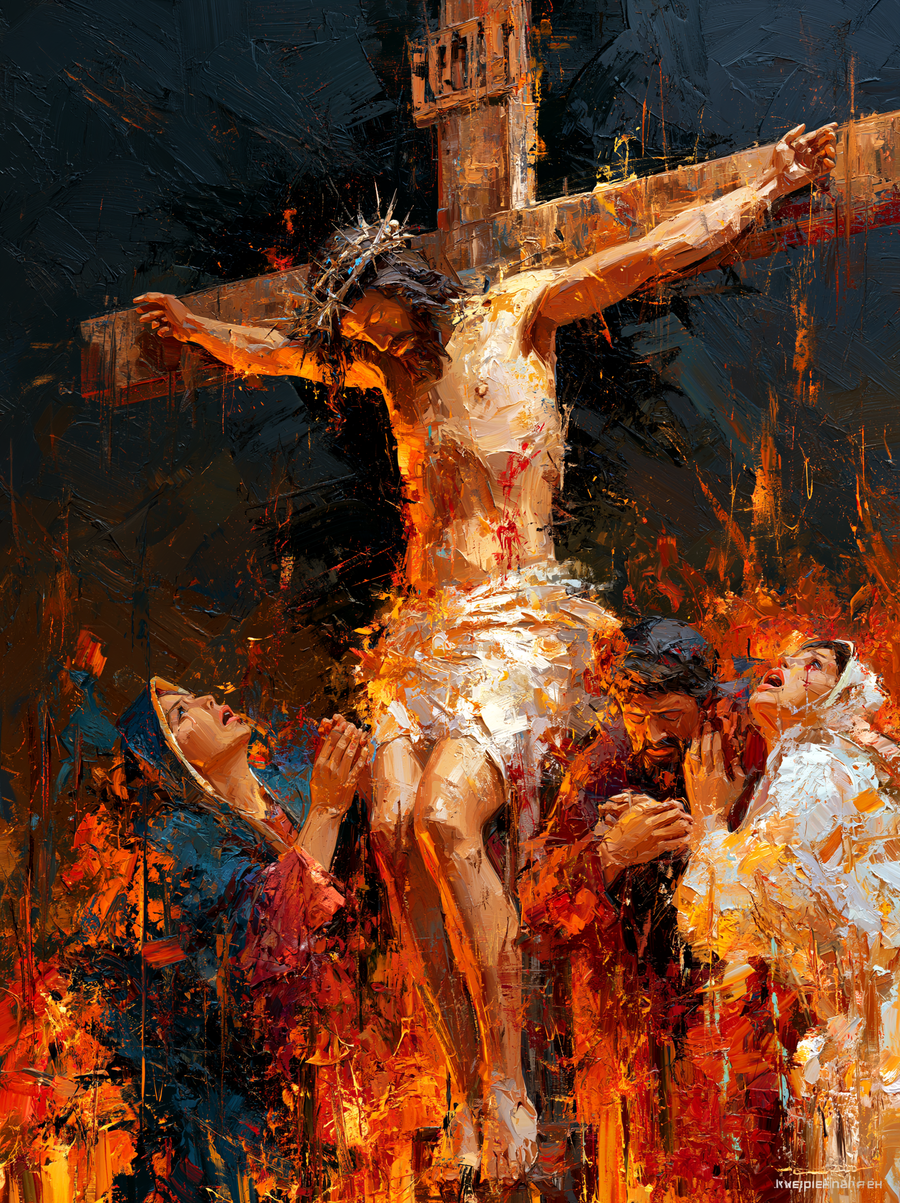 La Crucifixion — Expressionniste · Portrait n° 19