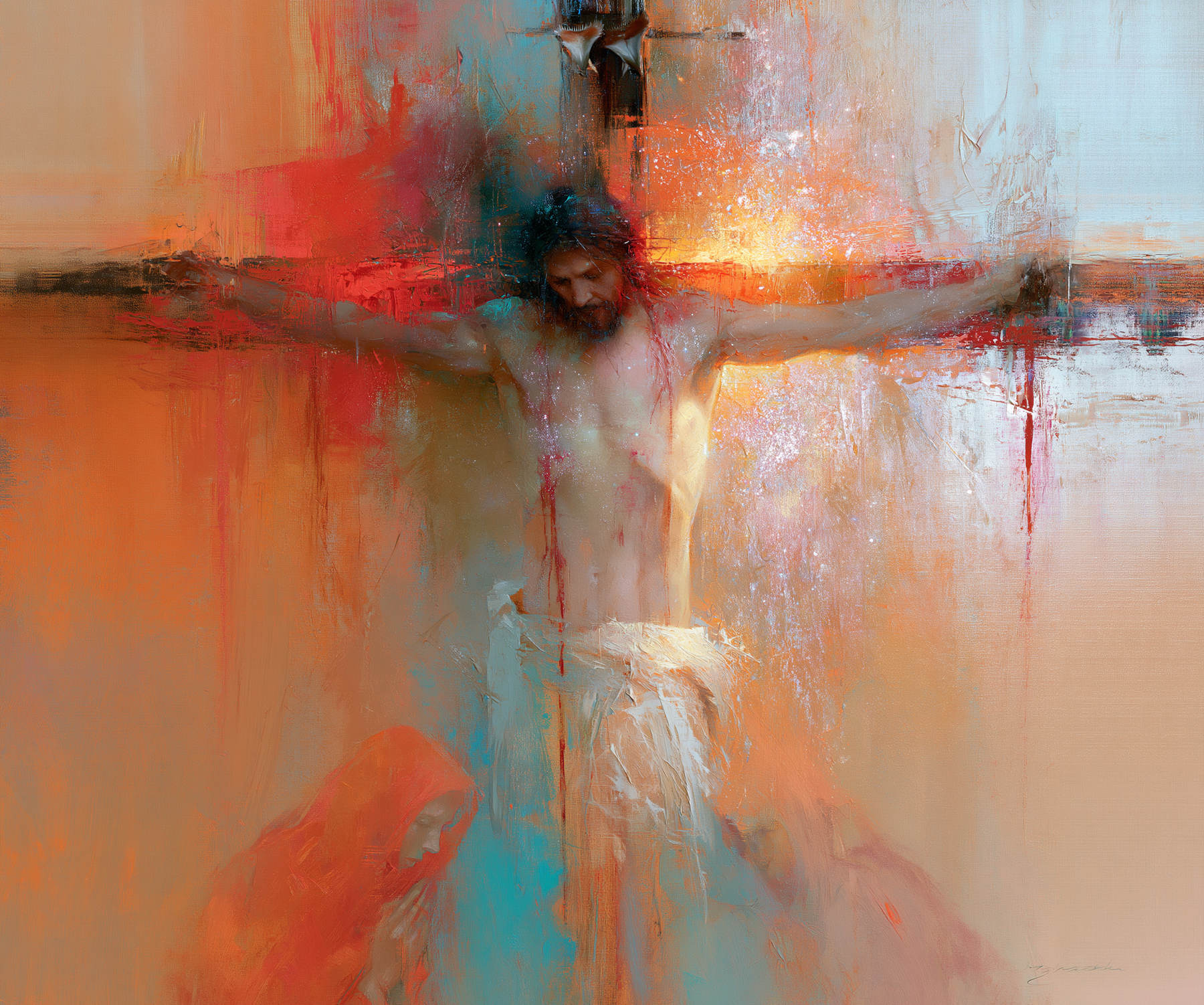 La Crucifixion — Impressionniste · Paysage n° 1 — aperçu de la finition sélectionnée