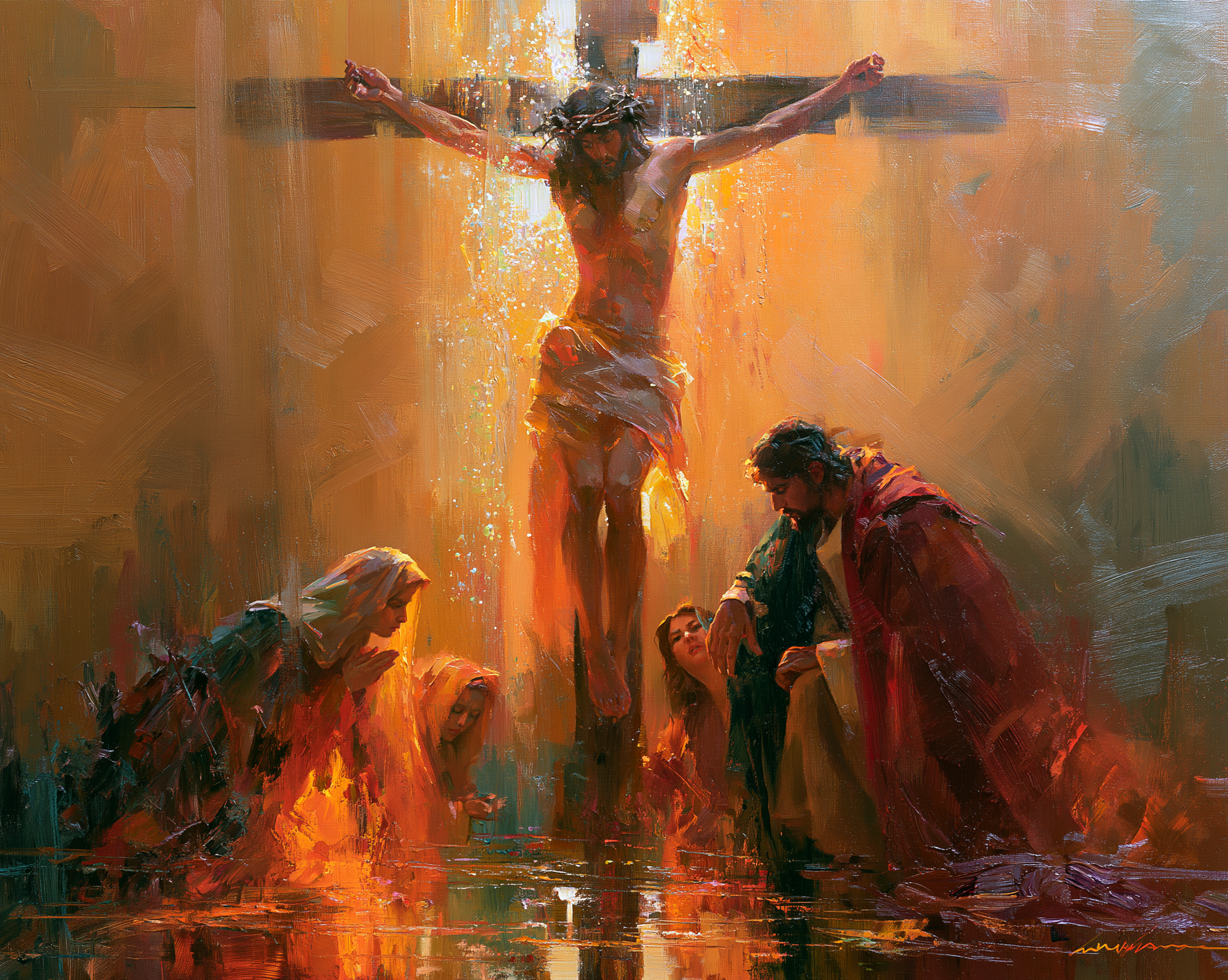 La Crucifixion — Impressionniste · Paysage n° 3 — aperçu de la finition sélectionnée