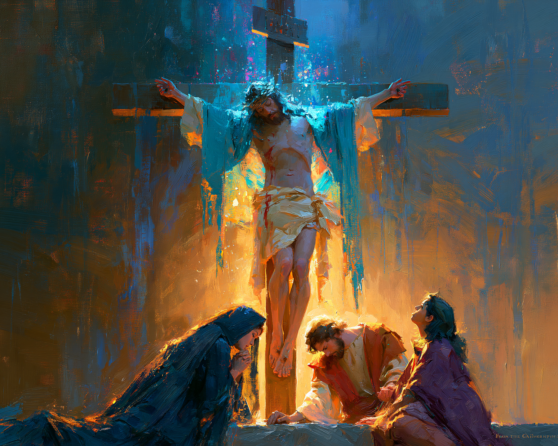 La Crucifixion — Impressionniste · Paysage n° 5 — aperçu de la finition sélectionnée
