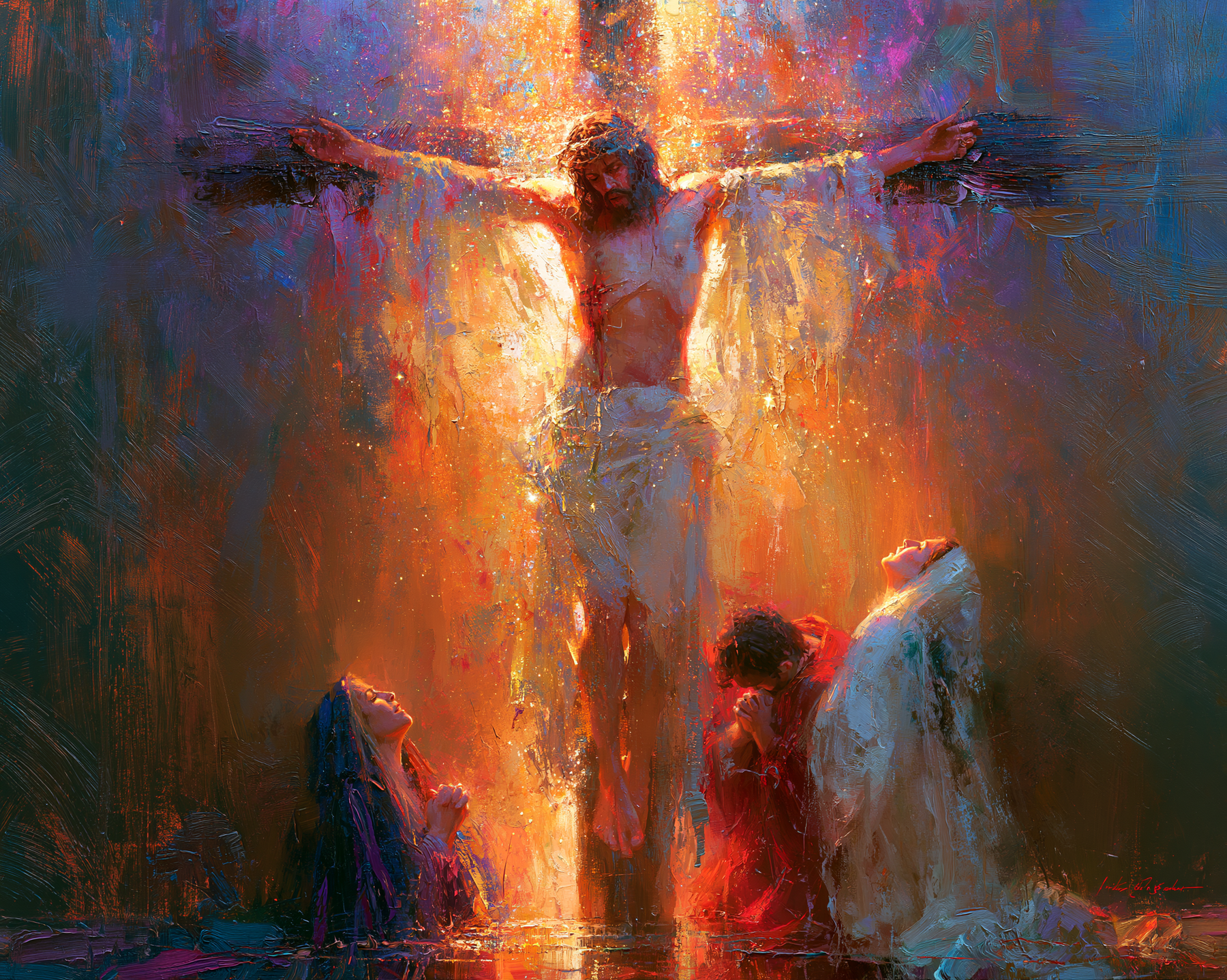 La Crucifixion — Impressionniste · Paysage n° 6 — aperçu de la finition sélectionnée