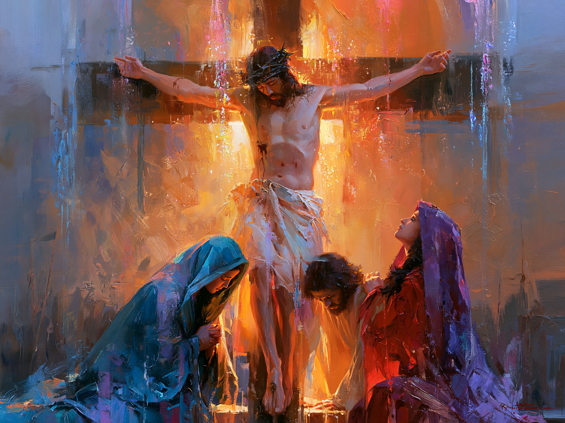 La Crucifixion — Impressionniste · Paysage n° 8 — aperçu de la finition sélectionnée