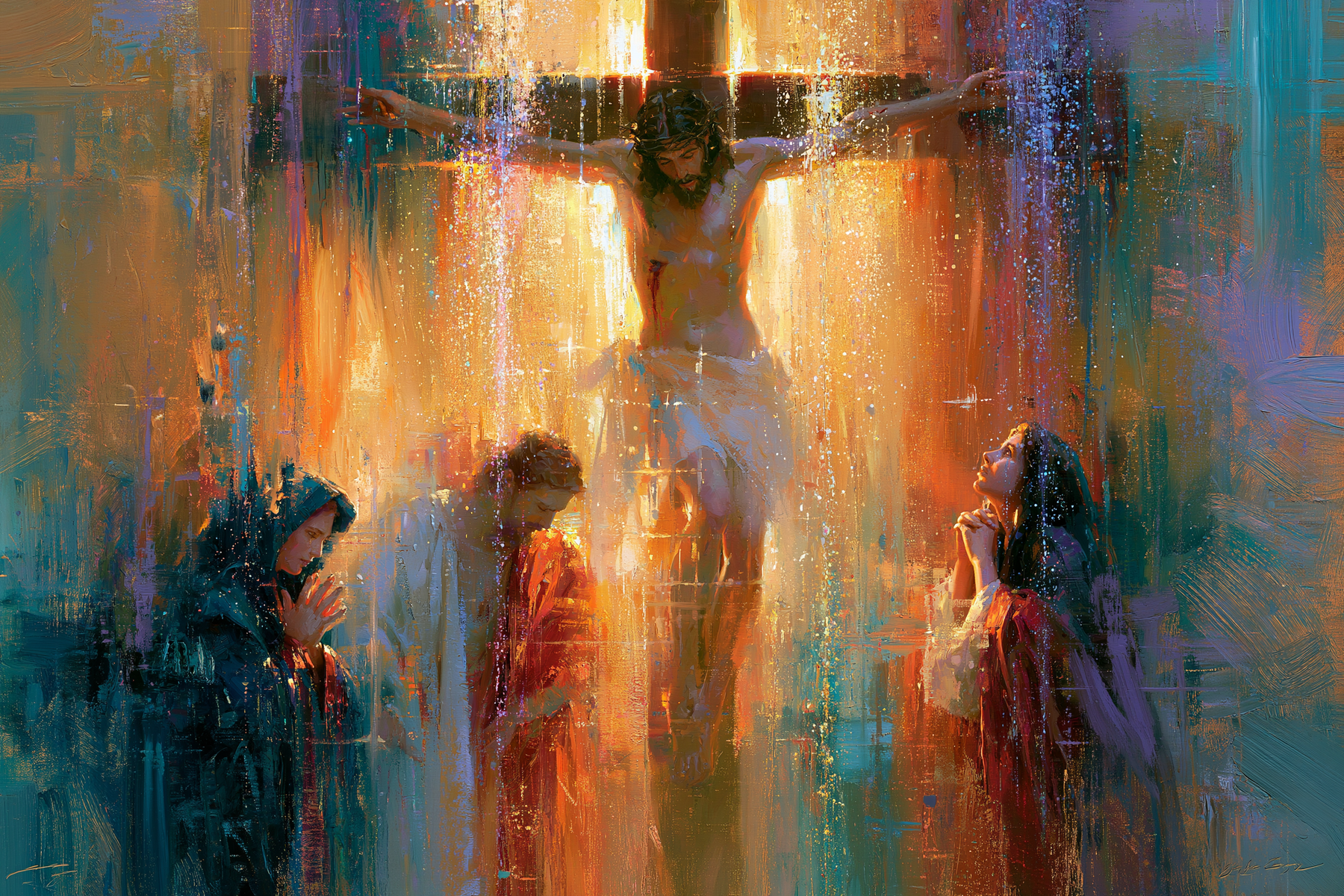 La Crucifixion — Impressionniste · Paysage n° 9 — aperçu de la finition sélectionnée
