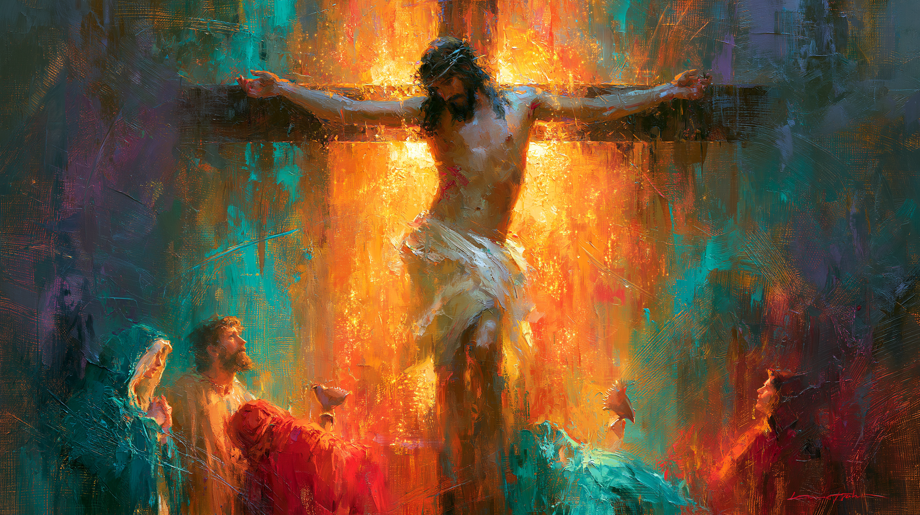 La Crucifixion — Impressionniste · Paysage n° 13 — aperçu de la finition sélectionnée