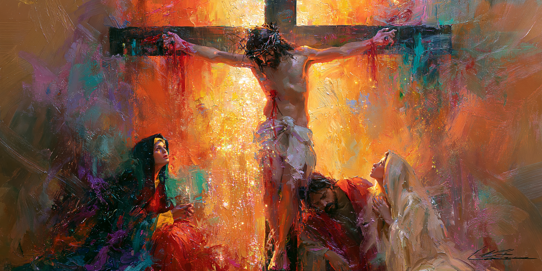 La Crucifixion — Impressionniste · Paysage n° 16 — aperçu de la finition sélectionnée