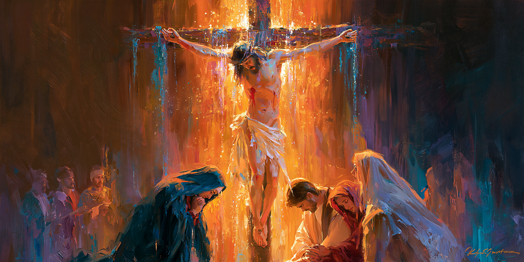 La Crucifixion — Impressionniste · Paysage n° 17 — aperçu de la finition sélectionnée