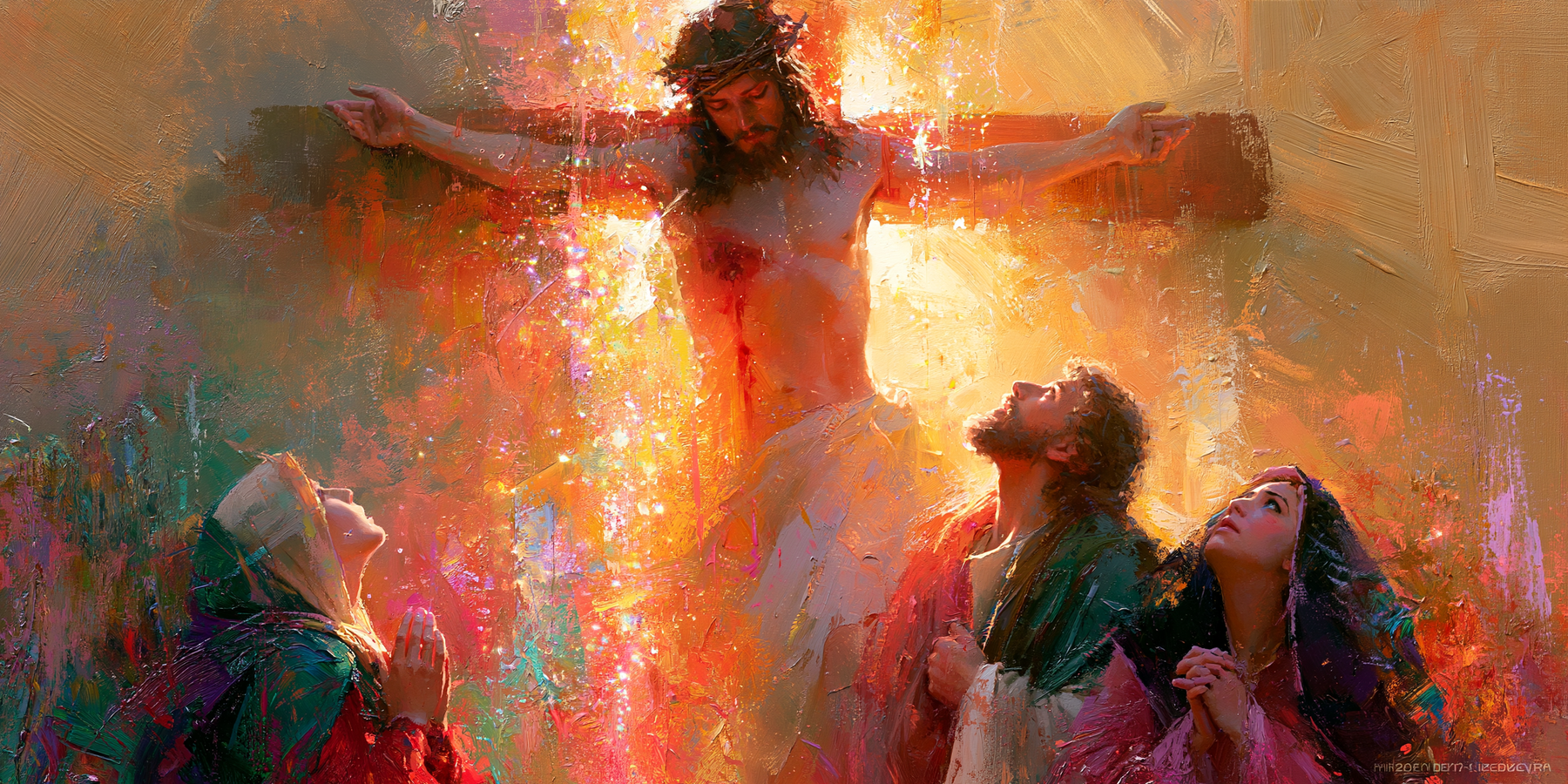 La Crucifixion — Impressionniste · Paysage n° 18 — aperçu de la finition sélectionnée