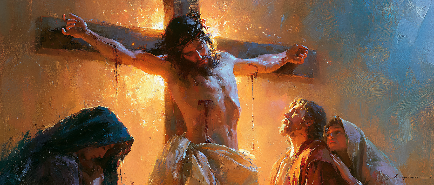 La Crucifixion — Impressionniste · Paysage n° 21 — aperçu de la finition sélectionnée