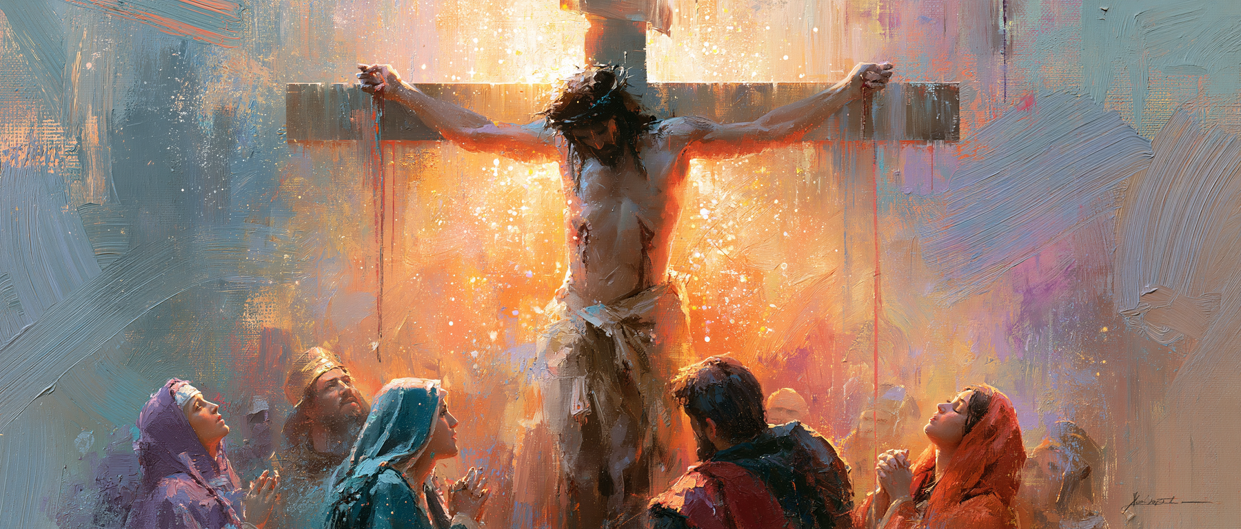 La Crucifixion — Impressionniste · Paysage n° 22 — aperçu de la finition sélectionnée