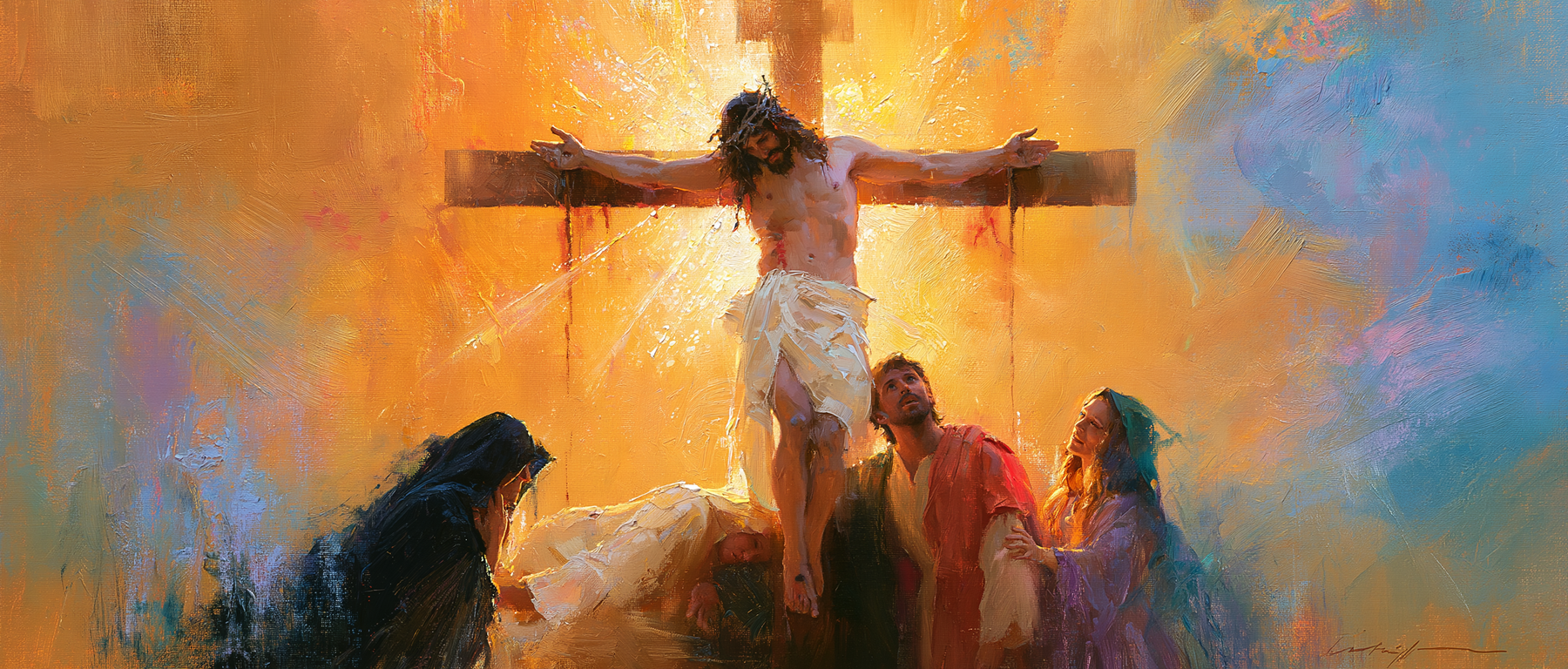 La Crucifixion — Impressionniste · Paysage n° 23 — aperçu de la finition sélectionnée